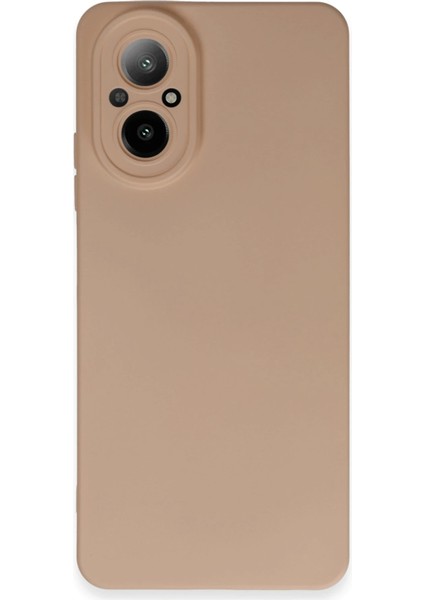 Realme 12 Lite Kılıf Nano Içi Kadife Silikon - Pudra Arbkd