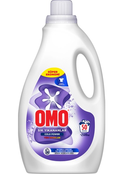 Cold Power Sık Yıkananlar Tüm Renkler Için Sıvı Çamaşır Deterjanı 2500 ml
