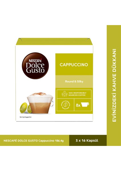 Dolce Gusto Cappuccino 16 Kapsül