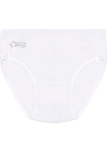Özkan 0840 10'lu Paket Kız Çocuk %100 Pamuklu Ribana Esnek Rahat Taş Detaylı Slip Külot fiyatları