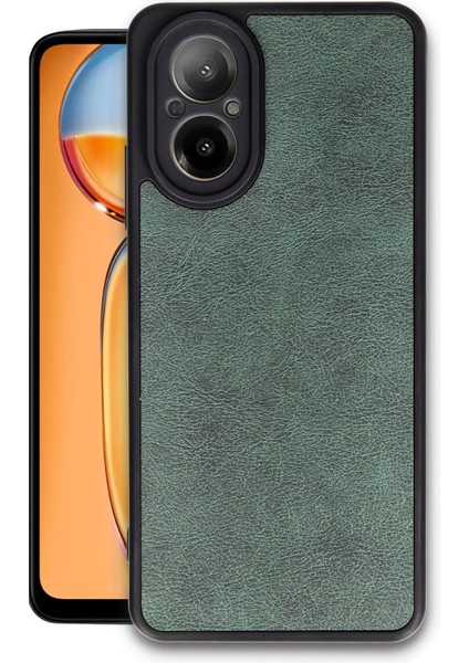 Realme 12 Lite Kılıf Aras Deri Kapak - Koyu Yeşil Arbkd