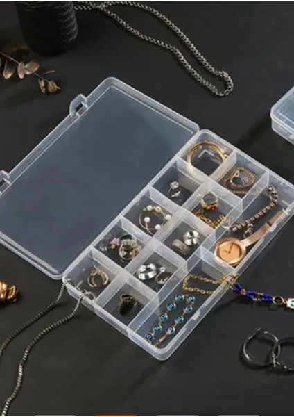 Bölmeli Kapaklı Kolye Yüzük Takı Kutusu/dikiş Kutusu/düzenleyici Kutu 20x10x3 fiyatları