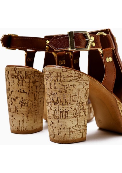 Hadel Taba Kemerli Platform Topuklu Kadın Sandalet fırsatları