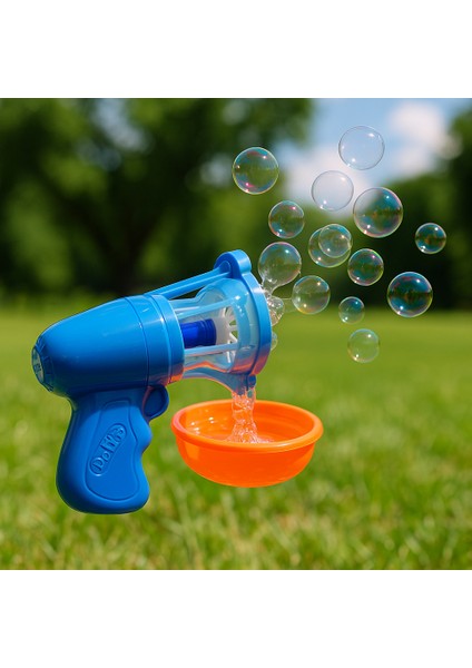 Çok Delikli Pilli Köpük Atan Baloncuk Çıkaran Tabanca Oyuncağı Bubble Gun fiyatları