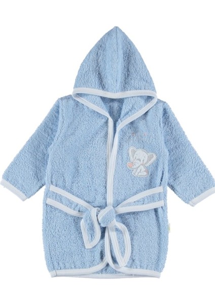 Pamuklu Çocuk Bornoz Unisex Yumuşak ve Su Emici Kumaş 2-3 Yaş