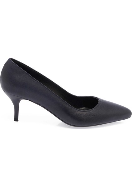 Lacivert Hakiki Deri Kadın Stiletto - K24S1AY67736-A31 fiyatları
