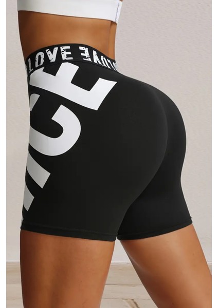 Yüksek Bel Kadın Spor Şortu Esnek Şekillendirici Karın Toparlıyıcı Nefes Alabilir Spor Şort fiyatları