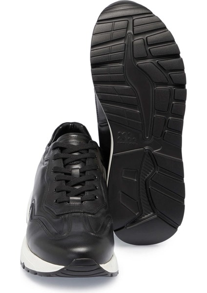 Siyah Hakiki Deri Erkek Sneaker - E24S1AY56975-A43 modelleri