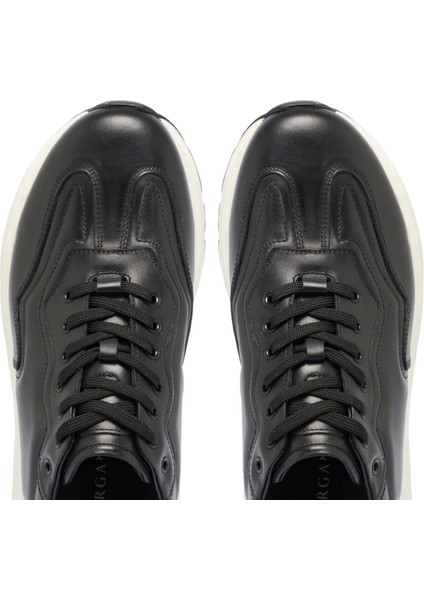 Siyah Hakiki Deri Erkek Sneaker - E24S1AY56975-A43 fırsatları
