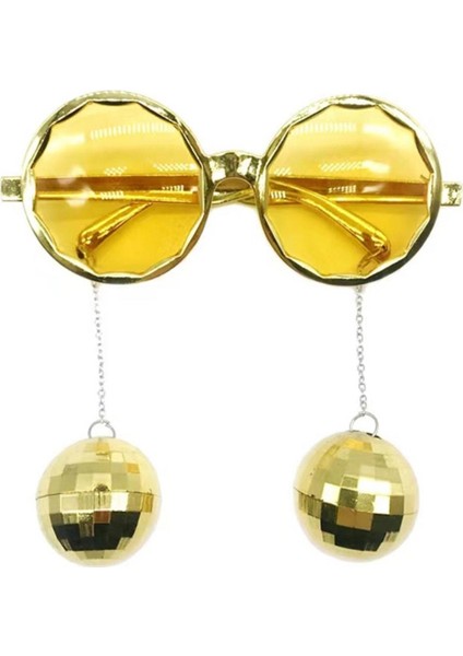 Gold Renkli Disko Toplu Küpeli Parti Gözlüğü fiyatları