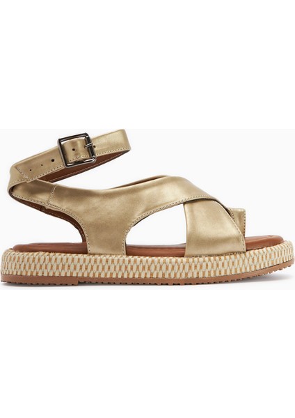 Kani Altın Parmak Arası Kadın Sandalet indirimleri