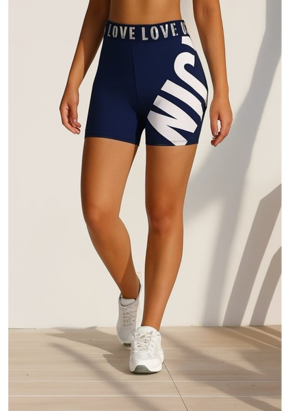 Yüksek Bel Kadın Spor Şortu Esnek Şekillendirici Karın Toparlıyıcı Nefes Alabilir Spor Şort modelleri