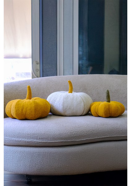 Balkabağı Peluş Yastık Kırlent modelleri