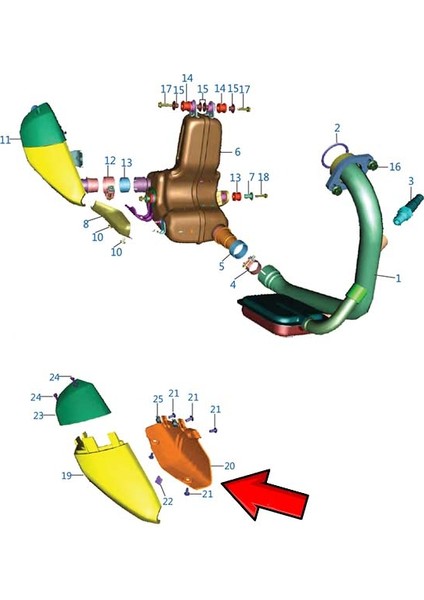 Bajaj Pulsar RS200 2015-2025 Egzoz Tüpü Iç Muhafazası Koruması Kapağı Siyah A fiyatları