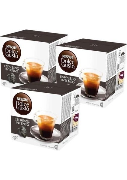 Dolce Gusto Coffee Espresso Intenso 16 Kapsül x 3 Paket fırsatları