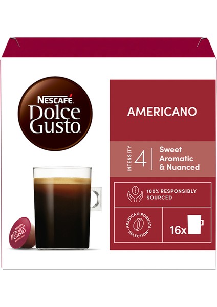 Dolce Gusto Coffee Americano 16 Kapsül x 3 Paket modelleri