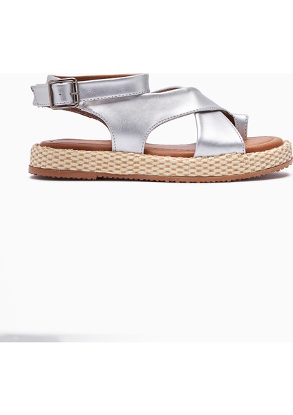 Kani Gümüş Parmak Arası Kadın Sandalet fırsatları