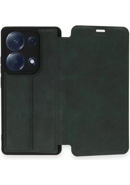 Xiaomi Redmi Note 13 Pro 4g Kılıf Flip Cover - Koyu Yeşil Arbkd indirimleri