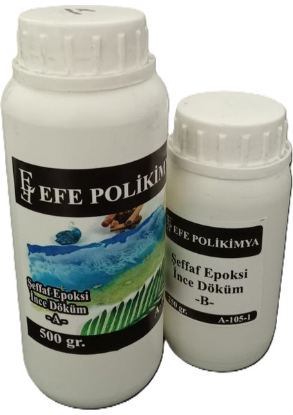 Şeffaf Epoksi Ince Döküm A-105-1 750GR fiyatları