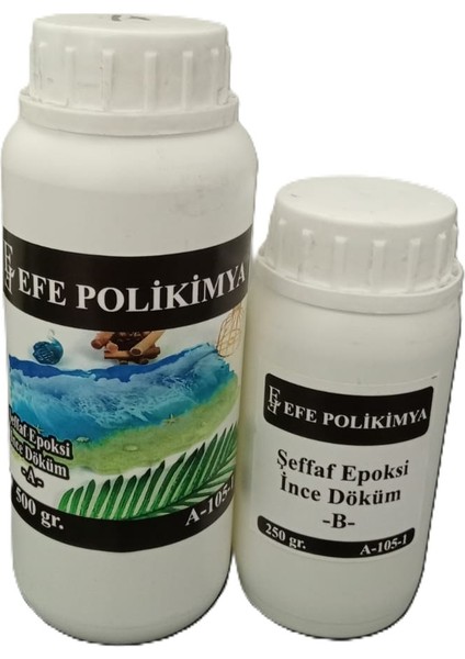 Şeffaf Epoksi Ince Döküm A-105-1 750GR modelleri