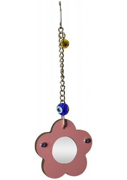 Kuş Oyuncağı Ahşap Çerçeveli Papatya Ayna