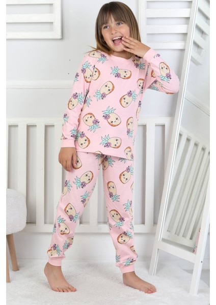 Cute Ananas Desenli Kız Çocuk Pijama Takımı indirimleri