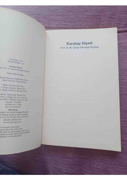 Karatay Diyeti - Bilimsel Gerçeklerle Kilo Vermenin Abc'si 2017 Basim 128 Sayfa Cok Temiz Kondisyonda fırsatları