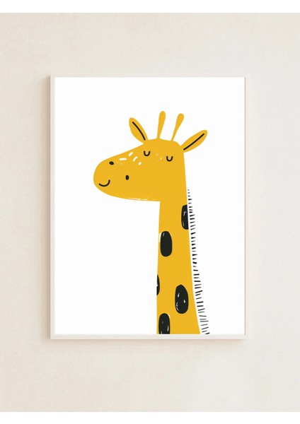 Sleepy Giraffe – Huzurlu Çocuk Posteri – 50X70 cm | Çerçevesiz