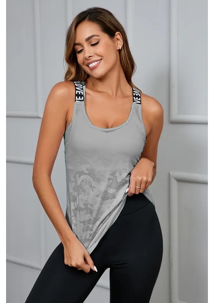 Kadın Nefes Alabilen Hafif Hızlı Kuruyan Yoga Fitness Lastik Askılı Spor Atlet fırsatları