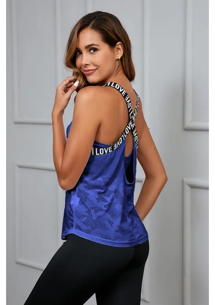 Kadın Nefes Alabilen Hafif Hızlı Kuruyan Yoga Fitness Lastik Askılı Spor Atlet indirimleri