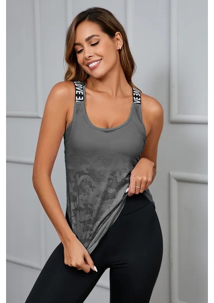 Kadın Nefes Alabilen Hafif Hızlı Kuruyan Yoga Fitness Lastik Askılı Spor Atlet modelleri