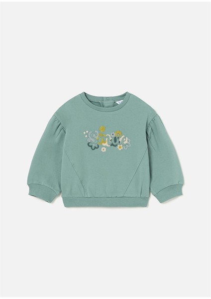 Kız Bebek Sweatshirt Yeşil 2476