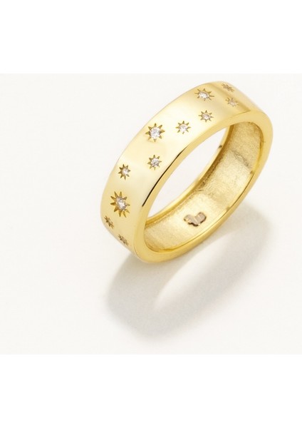Mini Yıldız Figürlü Geniş Yüzük