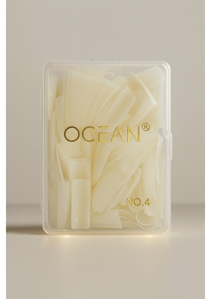 Yarım Ay Tips 200'lü Protez Tırnak Tek Numara Kemik Tips