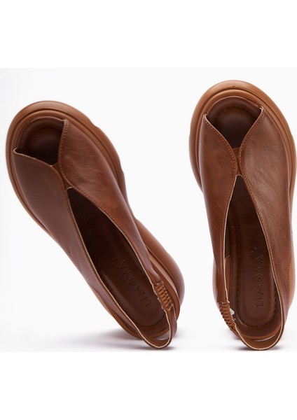 Tilda Taba Lastikli Dolgu Topuklu Sandalet fırsatları