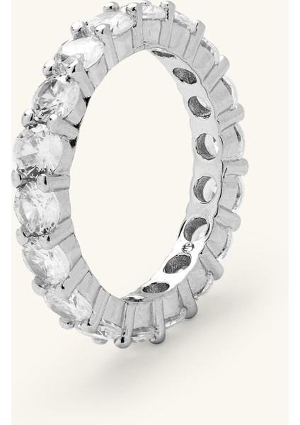 3mm Oval Kesim Zirkon Taşlı Tamtur Yüzük fiyatları