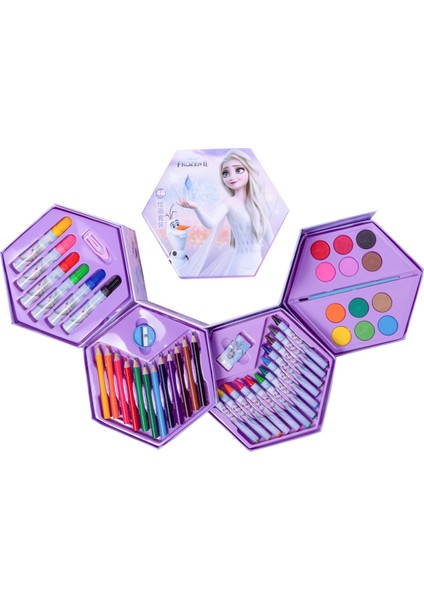 46 Parça Kırtasiye Hediye Seti, Ilkokul Öğrencileri, Renkli Kalem Grafiti Boyama Seti, Çocuk Doğum Günü Hediyeleri (Yurt Dışından)