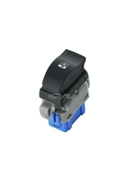 Cam Açma Düğmesi (Tekli - Mavi - 6 Pin) Kangoo Iıı Master Iıı Movano (10-)