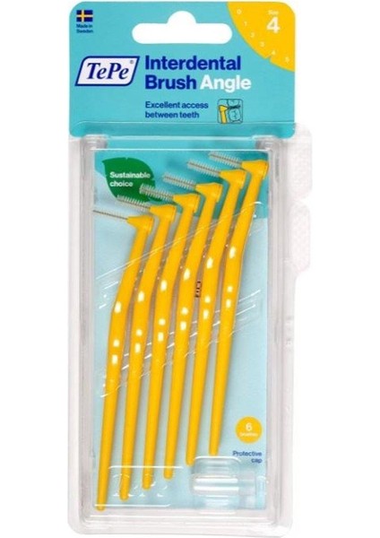 Angle Saplı Arayüz Fırçası Sarı 0,7 mm 6 Lı