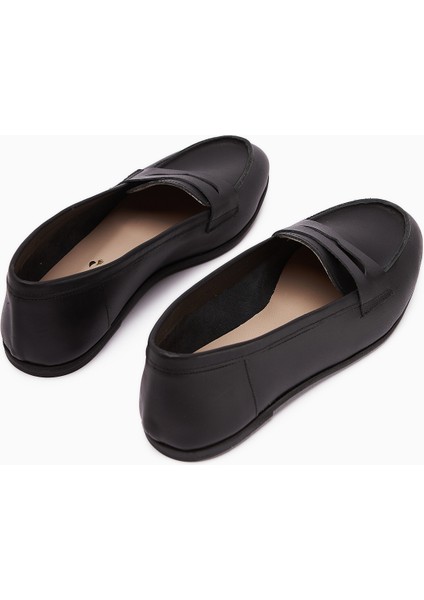 Hakiki Deri Solina Siyah Mokasen Ayakkabı Rahat Günlük Loafer indirimleri