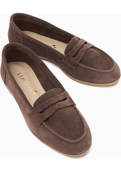 Hakiki Deri Solina Vizon Süet Mokasen Ayakkabı Rahat Günlük Loafer