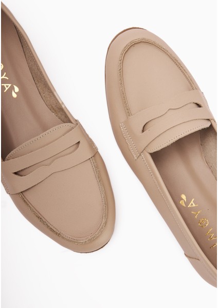 Hakiki Deri Solina Ten Mokasen Ayakkabı Rahat Günlük Loafer fırsatları