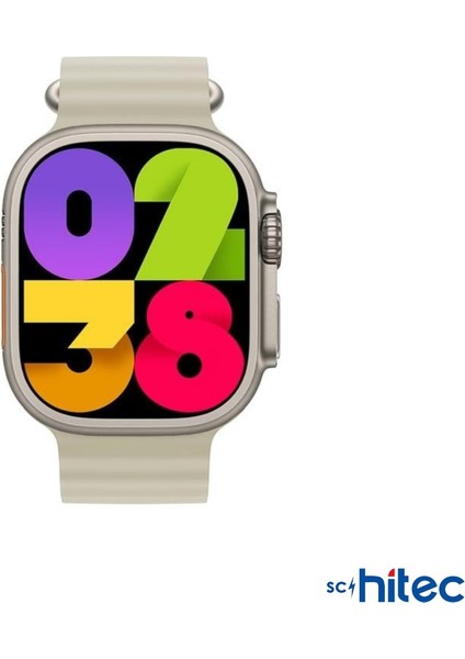 Watch Hk9 Ultra 2 Max Amoled Ekran Android Ios Harmonyos Uyumlu Akıllı Saat Gümüş