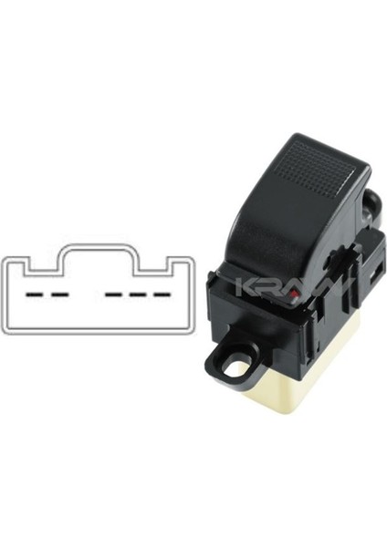 Cam Açma Düğmesi (Tekli - 5 Pin) Ranger (02-06) B2500