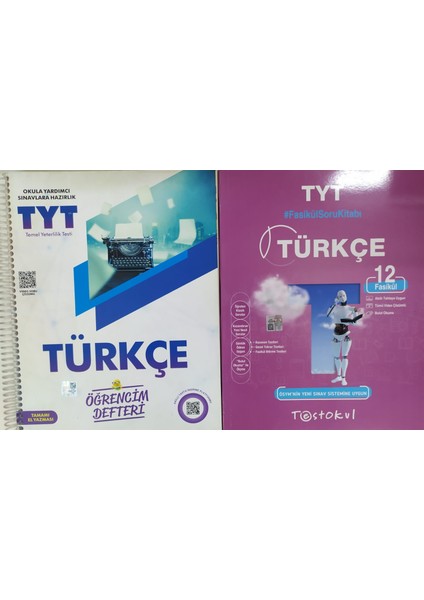 Murat Yayınları Tyt Türkçe Öğrencim Defteri+Testokul Tyt Türkçe Soru Kitabı