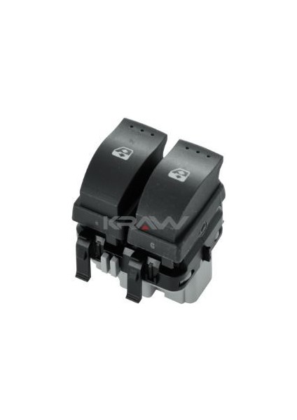 Cam Açma Düğmesi (Çiftli - Gri - 10 Pin) Megane Iı