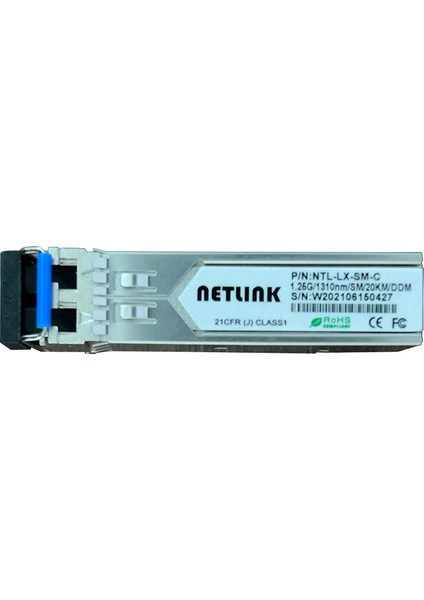 Netlink Ntl-Lx-Sm-C 12.5G/1310NM/SM/20KM/DDM Cisco Compatible