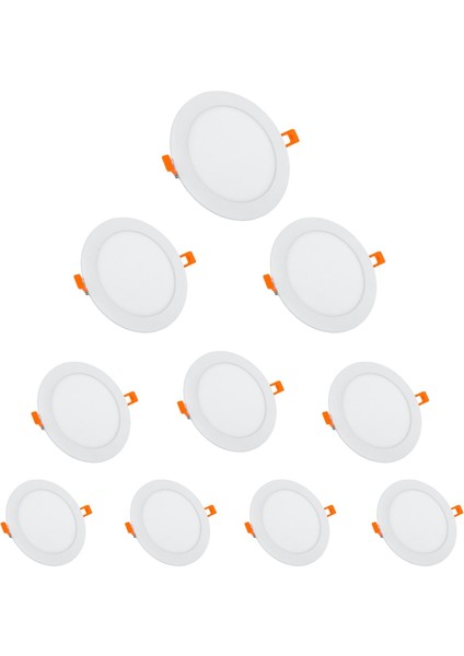 10 Adet 12W Slim LED Panel 6500K Beyaz MX-1006