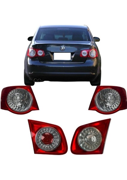 Vw Jetta 5 Stop Set 2005-2011 4 Adet Dış-Iç