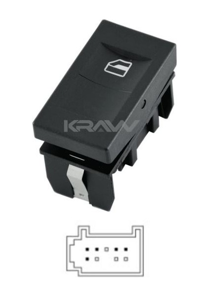 Cam Açma Düğmesi (Tekli - 5 Pın) Polo Classıc (00-01)